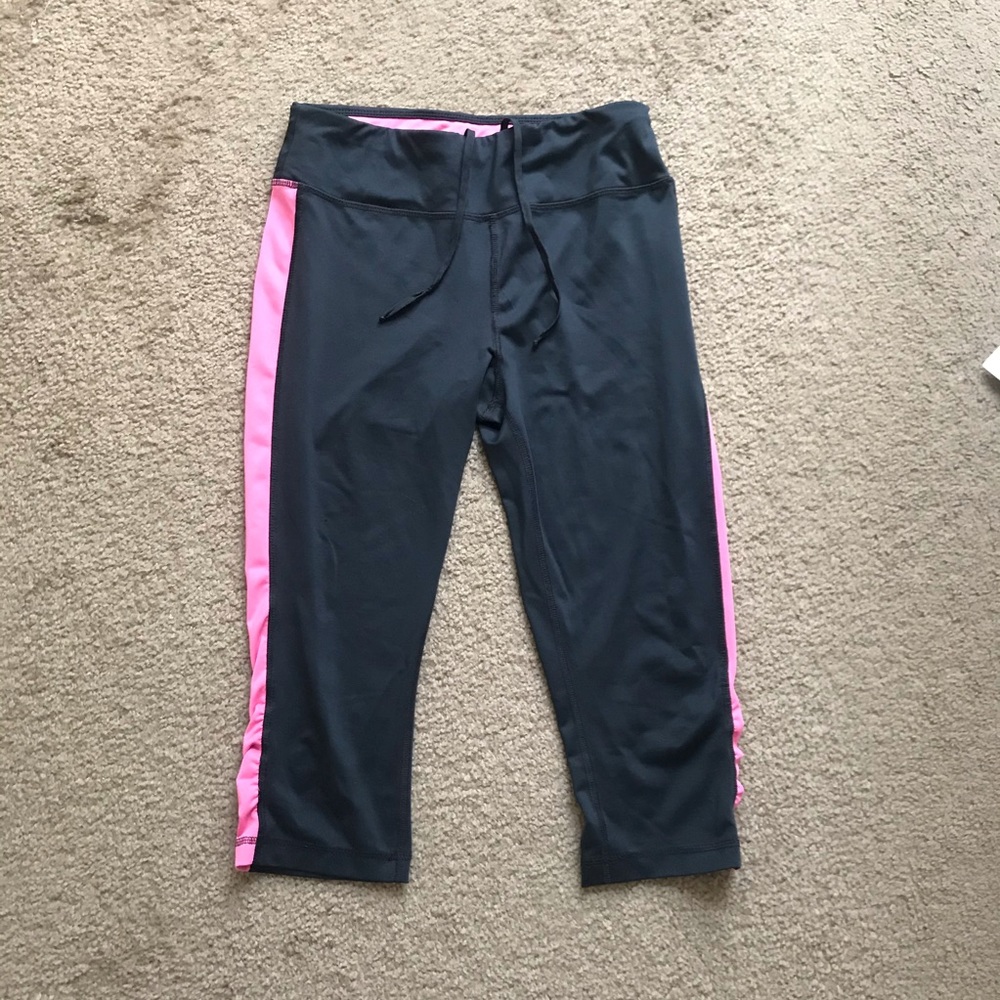 Gery and Pink Yoga Pants